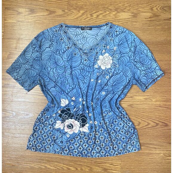 Y2K Floral Graphic Topic Size XL - Picture 1 of 7